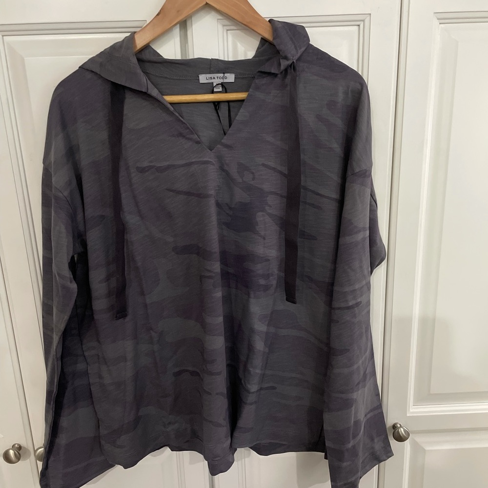 Lisa Todd Camouflage Lightweight Hoodie - New with Tags